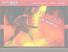 Tablet Screenshot of evildeadthemusical.com